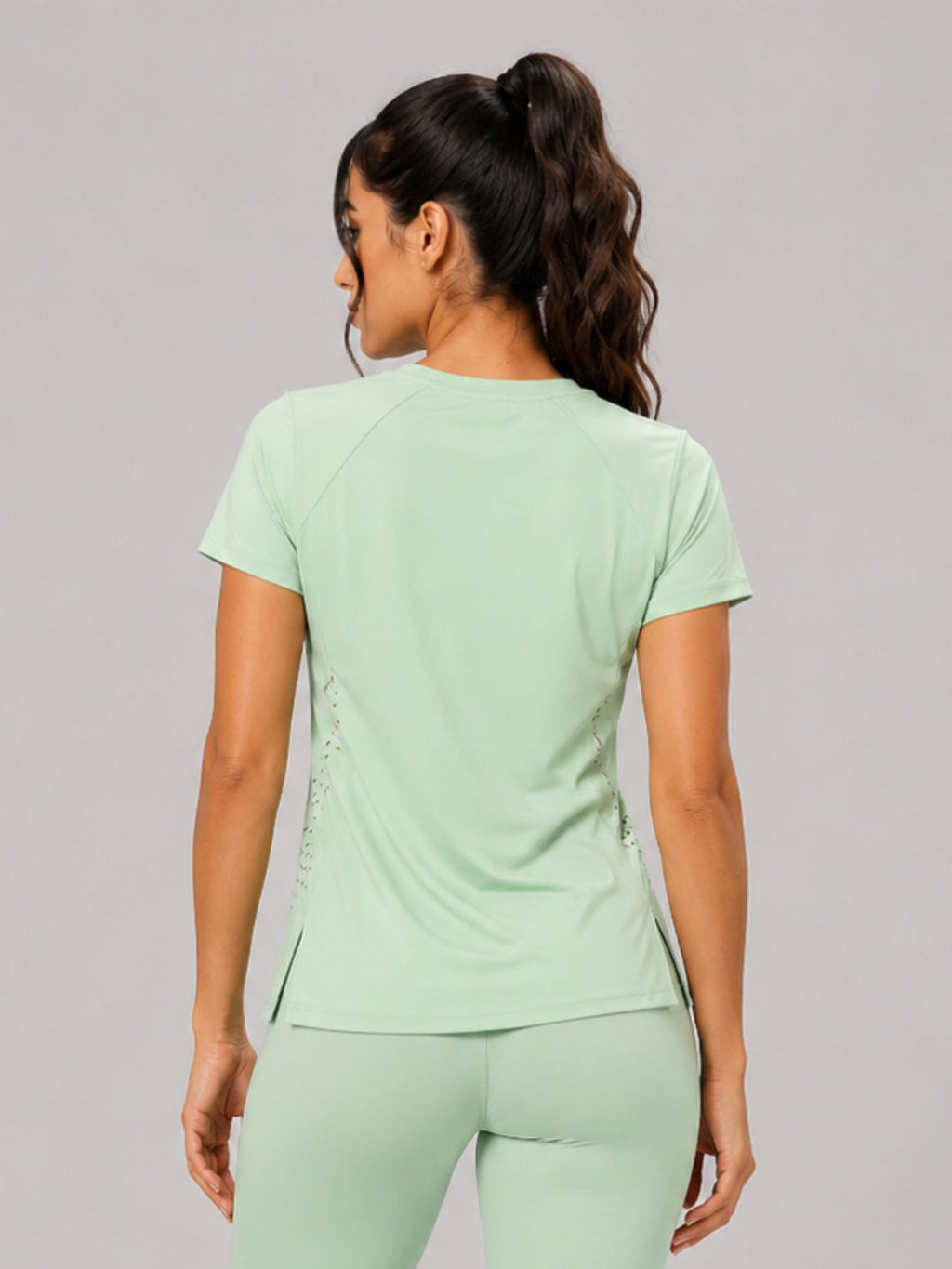 Perforated Tee - Mint